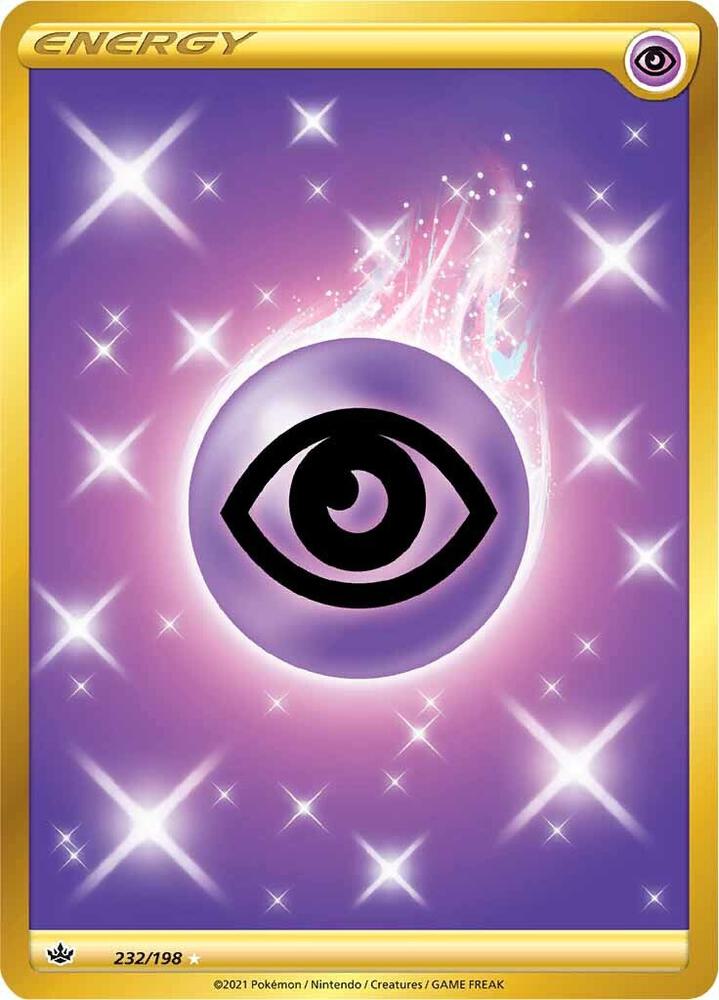 Pokemon Chilling Reign Psychic Energy 232/198 Secret Rare Holofoil Card