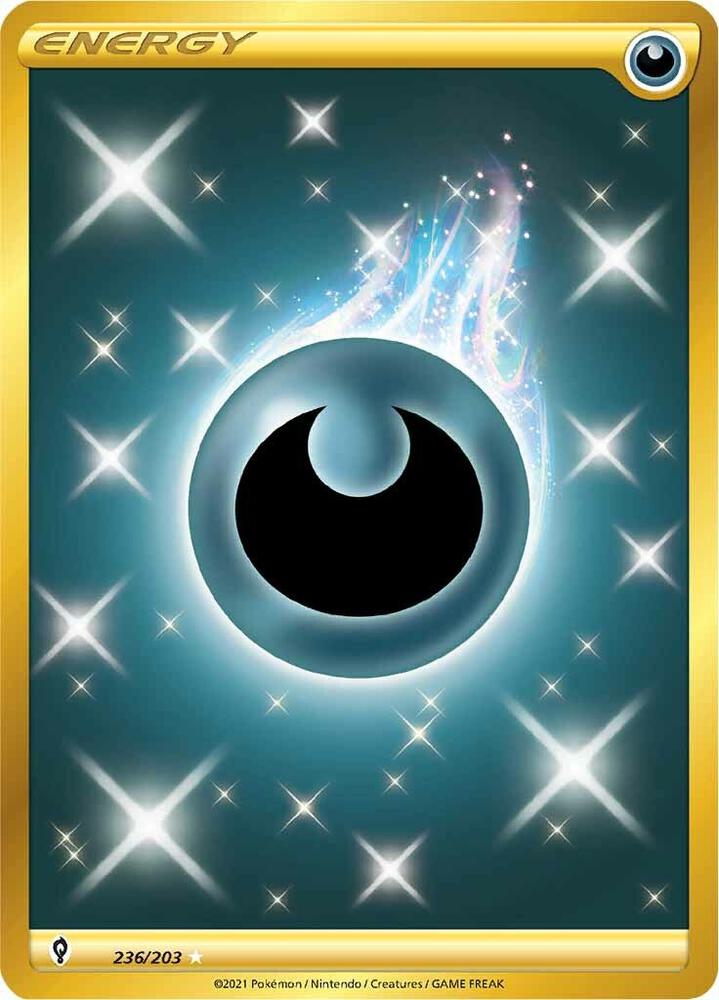 Pokemon Evolving Skies Darkness Energy 236/203 Secret Rare Holo Card - stylecreep.com