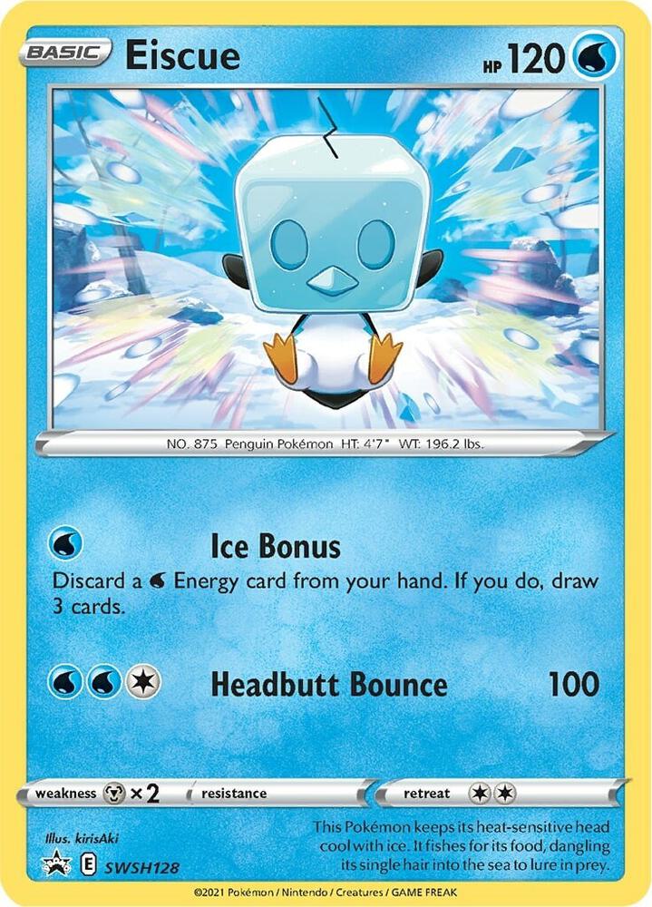 Pokemon Sword & Shield Promo Eiscue SWSH128 Holo Card - stylecreep.com