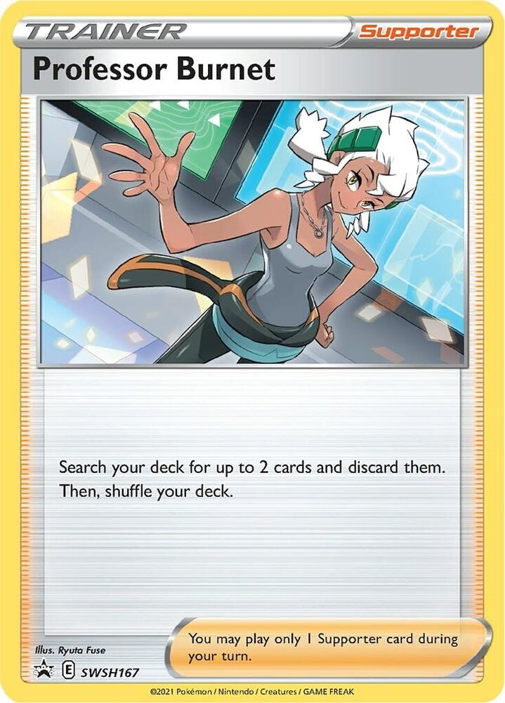 Pokemon Sword & Shield Promo Professor Burnet SWSH167 Normal Card - stylecreep.com