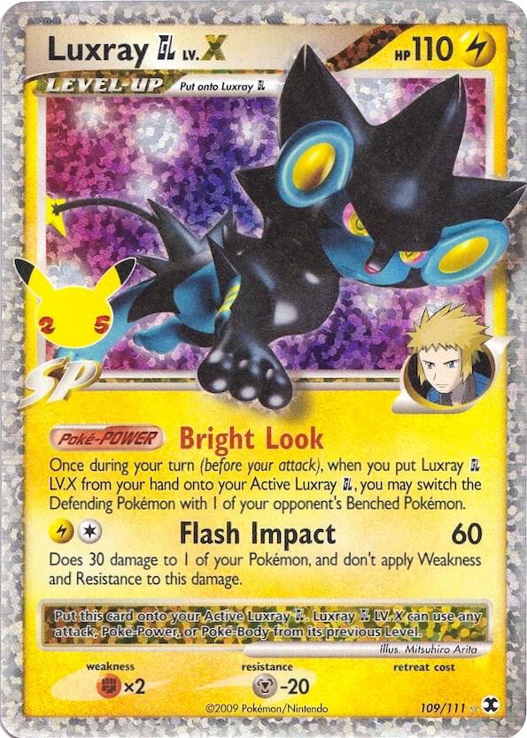 Pokemon Celebrations Luxray GL LV.X 109/111 Classic Collection Holo Card - stylecreep.com