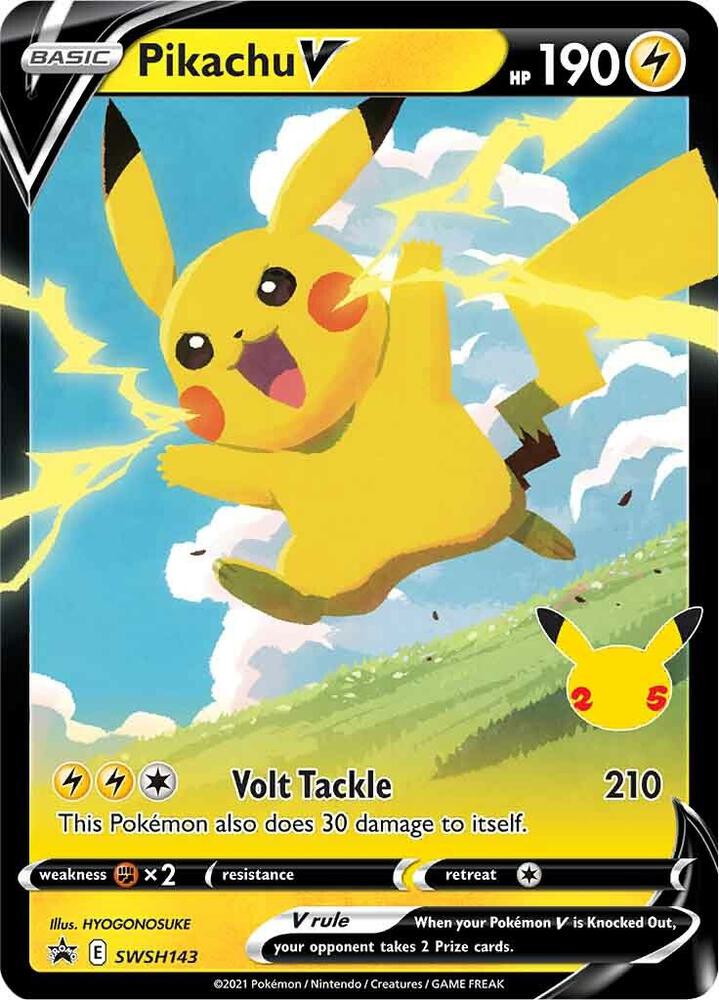 Pokemon Sword & Shield Promo Pikachu V SWSH143 Holo Card