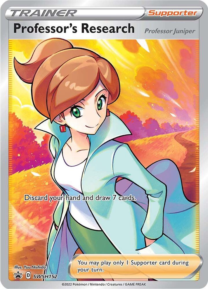 Pokemon Sword & Shield Promo Professor's Research SWSH152 Holo Card (NOT SEALED)