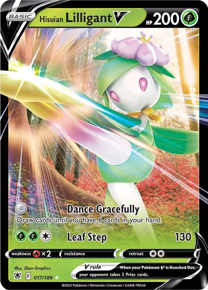 Pokemon Astral Radiance Hisuian Lilligant V 017/189 Ultra Rare Holo Card - stylecreep.com