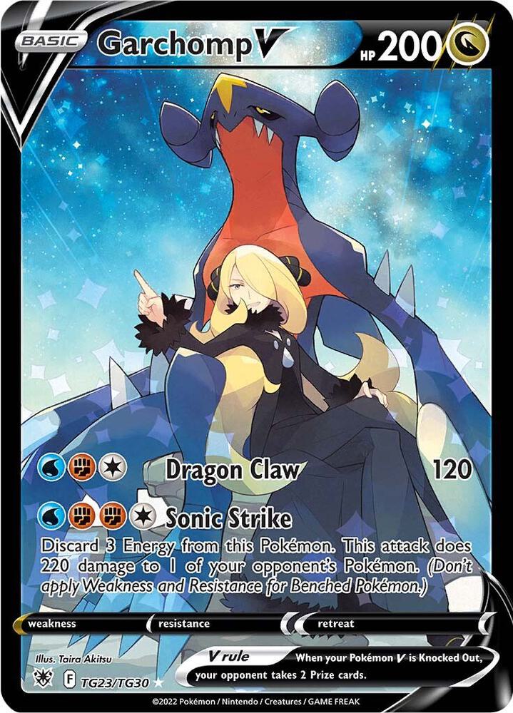 Pokemon Astral Radiance Garchomp V TG23/TG30 Ultra Rare Holo Card