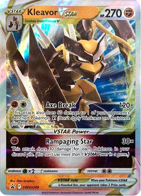 Pokemon Sword & Shield Promo Kleavor VSTAR SWSH249 Promo Holofoil Card - stylecreep.com