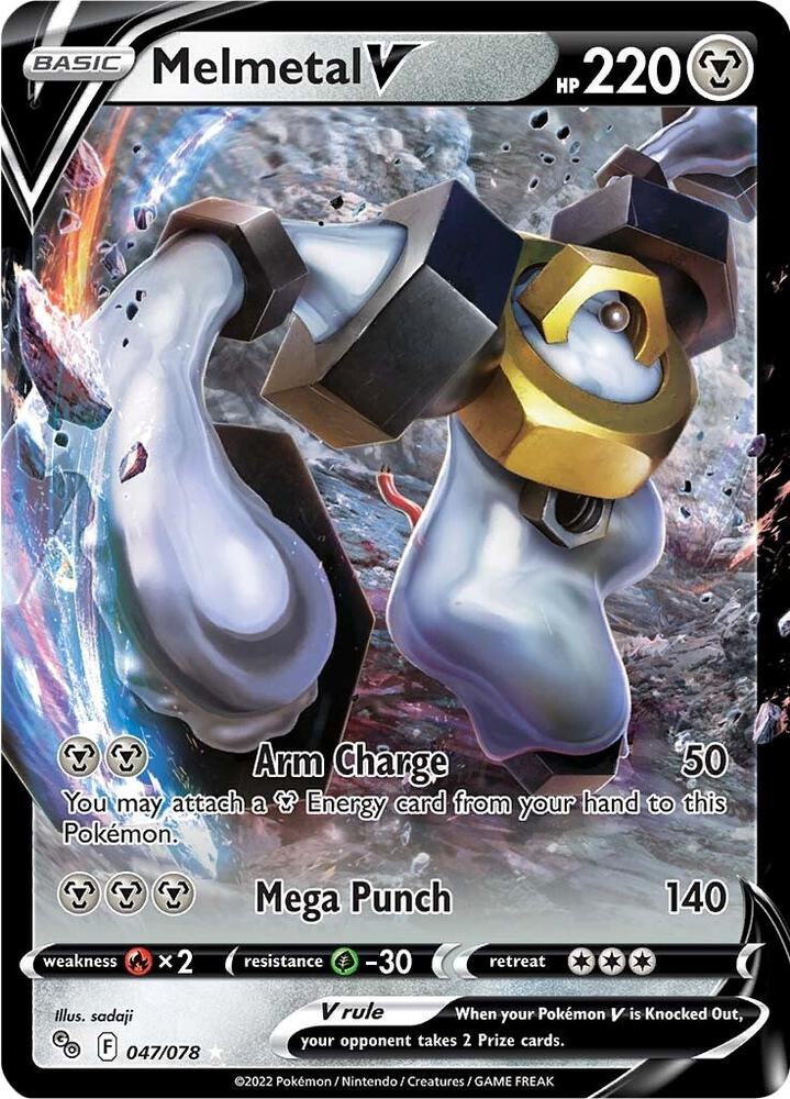 Pokemon Pokemon Go Melmetal V 047/078 Ultra Rare Holo Card - stylecreep.com