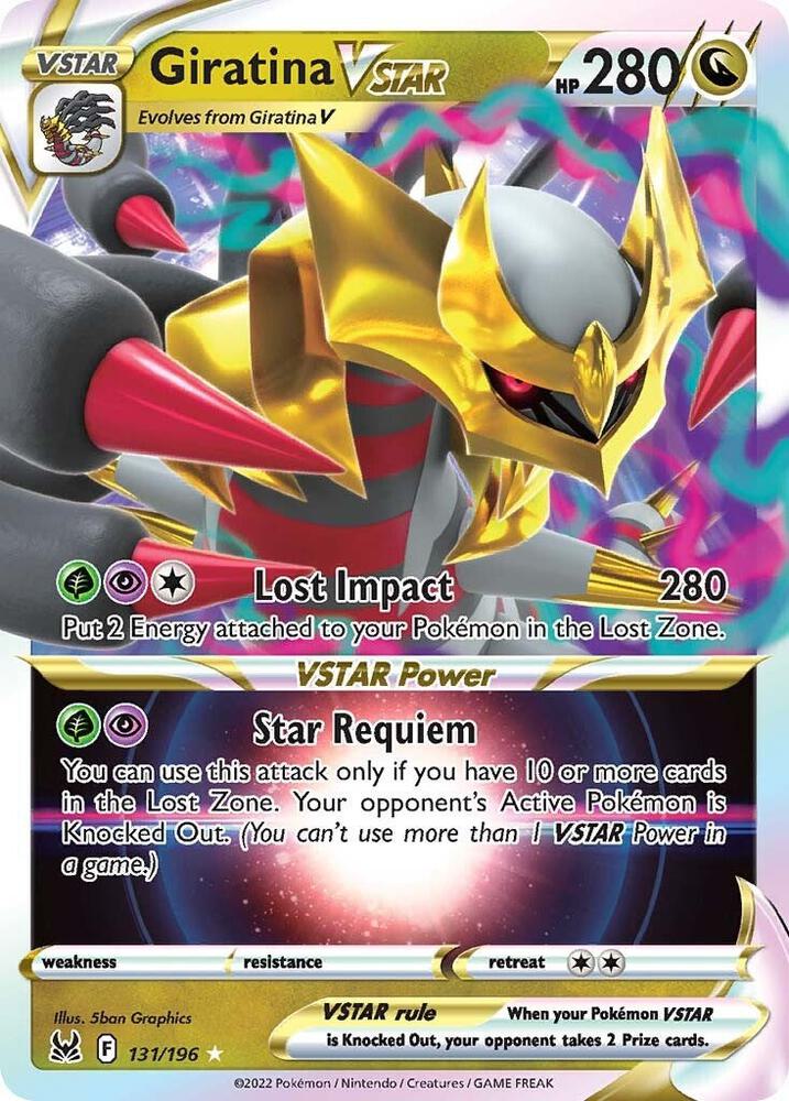 Pokemon Lost Origin Giratina VSTAR 131/196 Ultra Rare Holo Card