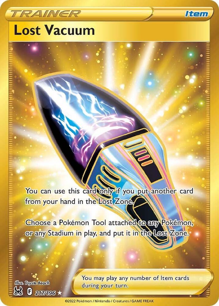 Pokemon Lost Origin Lost Vacuum 217/196 Secret Rare Holofoil Card