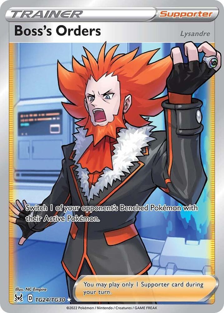 Pokemon Lost Origin Boss's Orders TG24/TG30 Ultra Rare Holofoil Card