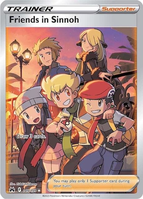 Pokemon Crown Zenith Friends In Sinnoh 149/159 Ultra Rare Holo Card