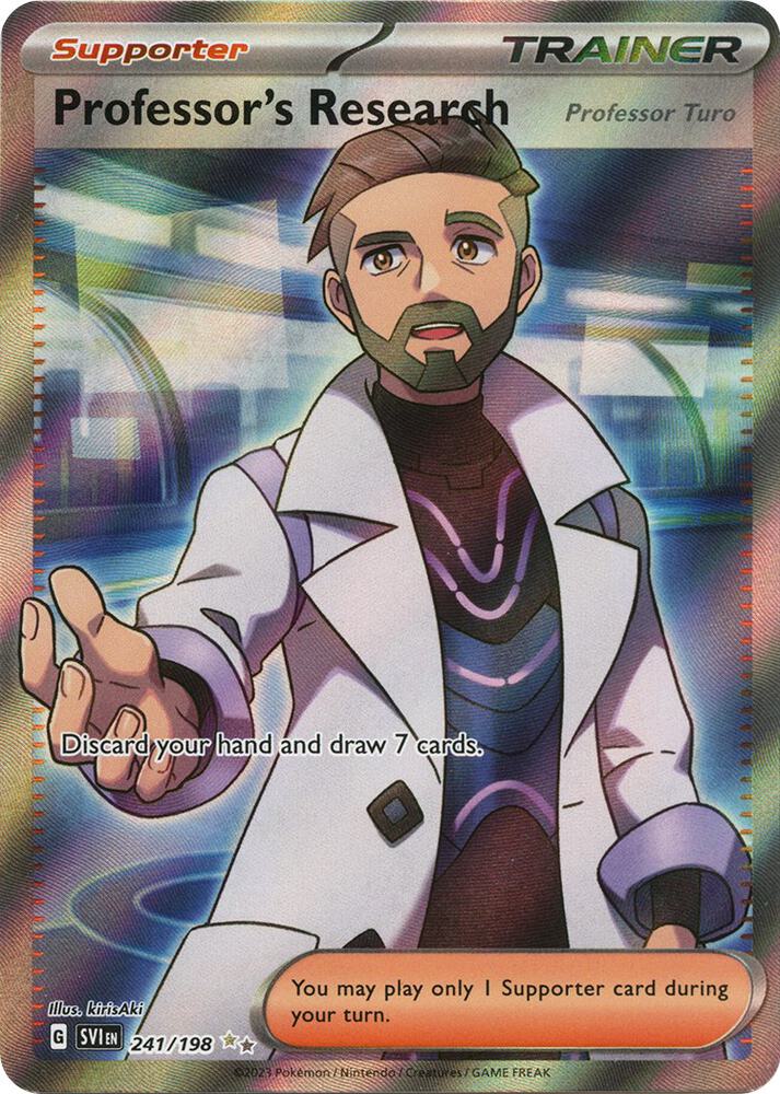 Pokemon Scarlet & Violet Professor's Research 241/198 Ultra Rare Holofoil Card - stylecreep.com