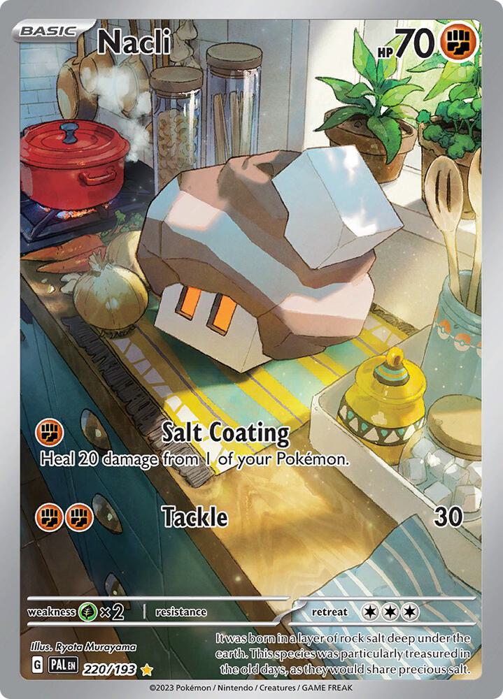 Pokemon Paldea Evolved Nacli 220/193 Illustration Rare Holofoil Card - stylecreep.com