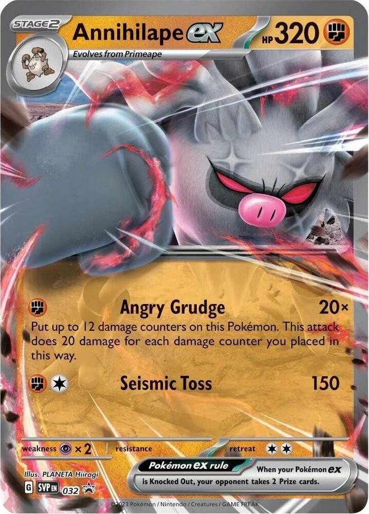 Pokemon Scarlet & Violet Promo Annihilape ex 032 Holo Card - stylecreep.com