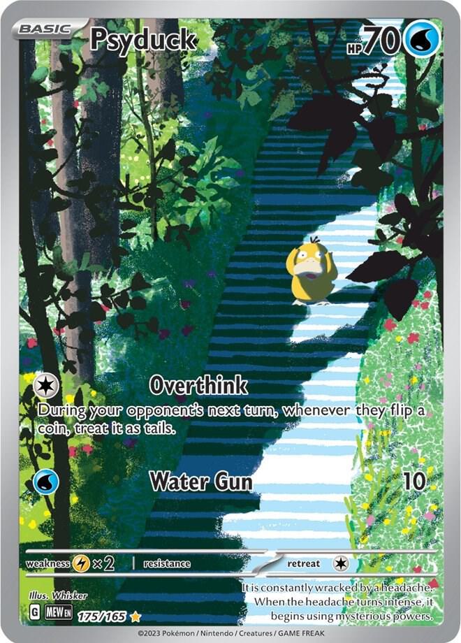 Pokemon SV: 151 Psyduck 175/165 Illustration Rare Holofoil Card - stylecreep.com