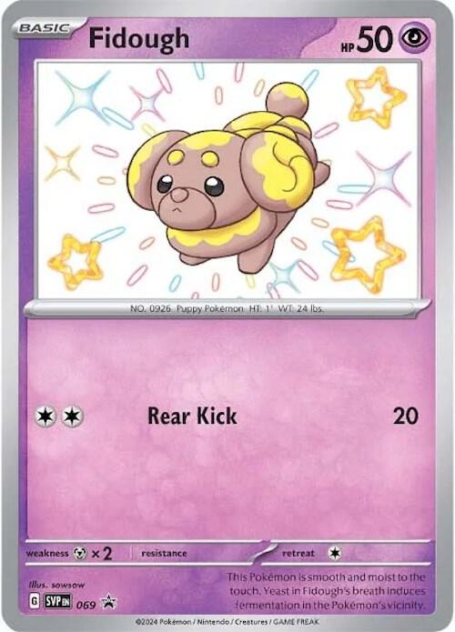 Pokemon Scarlet & Violet Promo Fidough 069 Promo Holofoil Card