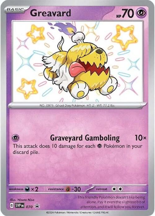 Pokemon Scarlet & Violet Promo Greavard 070 Promo Holofoil Card