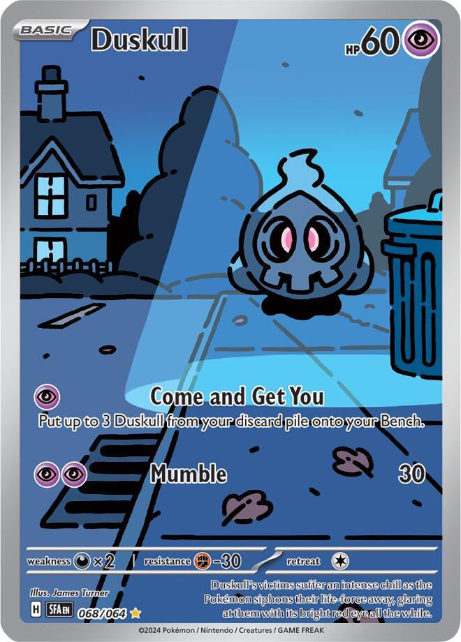Pokemon Shrouded Fable Duskull 068/064 Illustration Rare Holofoil Card