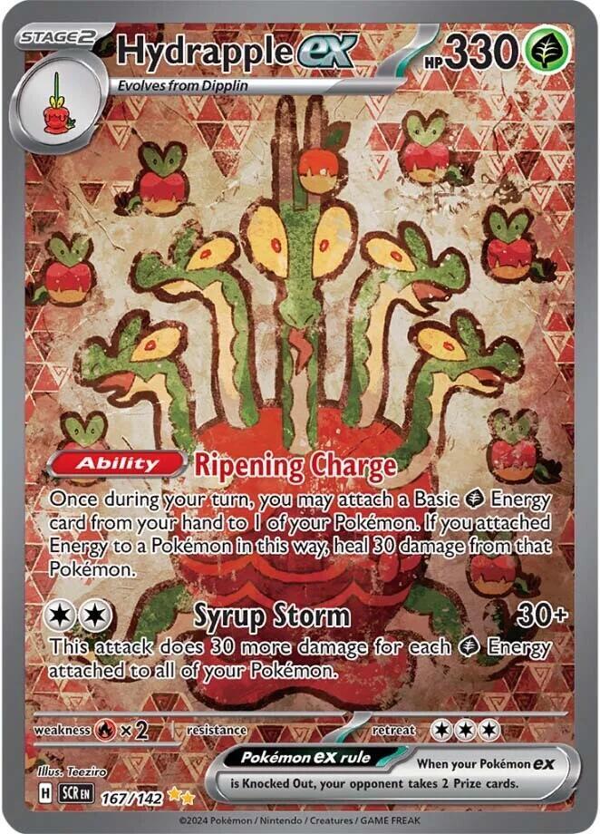 Pokemon Stellar Crown Hydrapple ex 167/191 Special Illustration Rare Holofoil Card