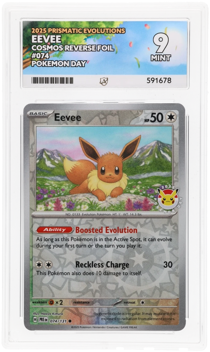 graded eevee pokemon card Pokemon Graded Card - Eevee 074/131 Promo