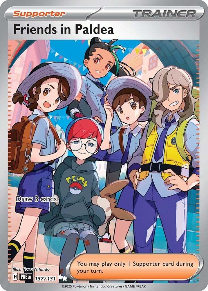 Pokemon Prismatic Evolutions Friends In Paldea 137/131 Ultra Rare Holofoil Card