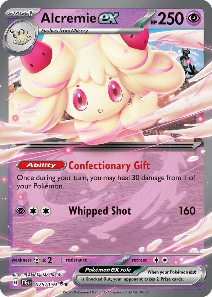 Pokemon Journey Together Alcremie ex 075/159 Double Rare Card - stylecreep.com