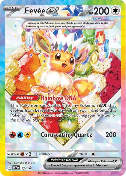 Pokemon Scarlet & Violet Promo Eevee ex 174 Holo Card