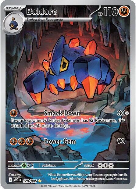 Pokemon White Flare Boldore 128/086 Illustration Rare Holofoil Card