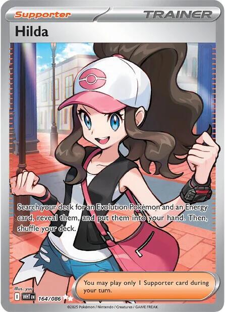 Pokemon White Flare Hilda 164/086 Ultra Rare Holofoil Card