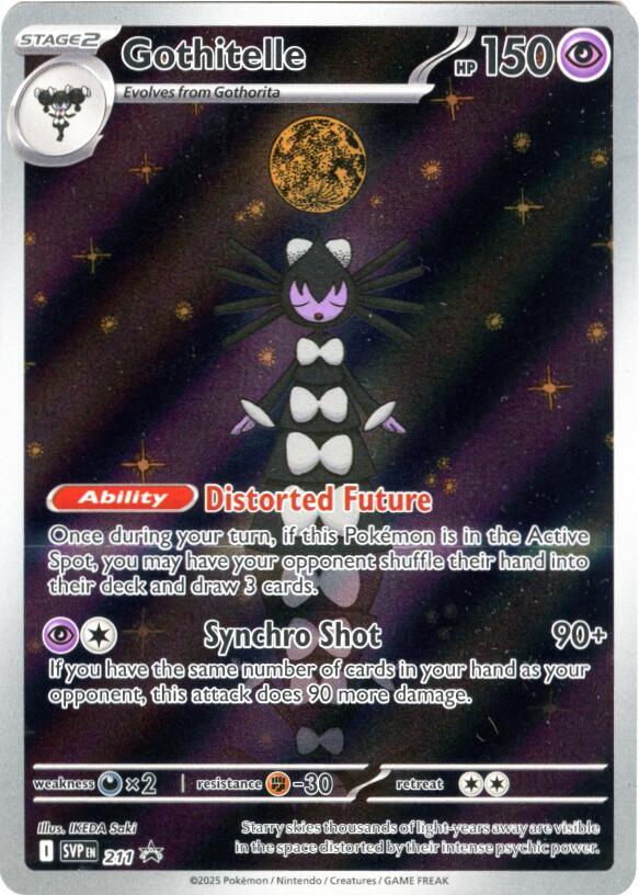 Pokemon Scarlet & Violet Promo Gothitelle 211 Holo Card