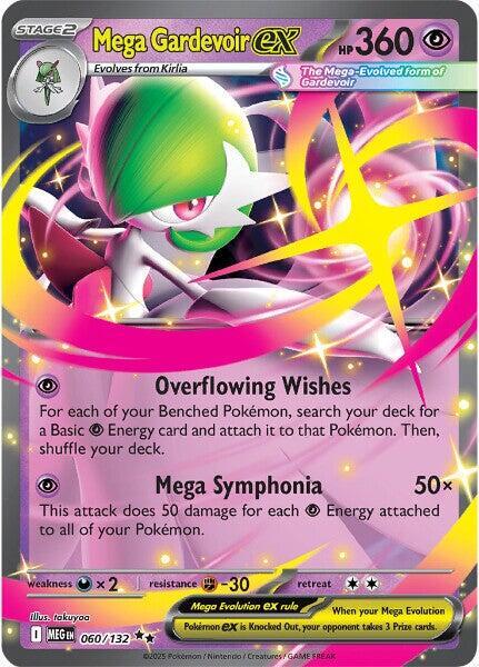 Pokemon Mega Evolution Mega Gardevoir ex 060/132 Double Rare Holofoil Card