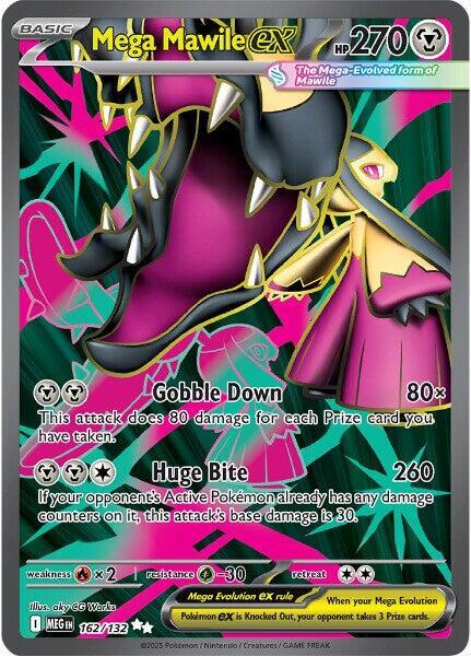 Pokemon Mega Evolution Mega Mawile ex 162/132 Ultra Rare Holofoil Card