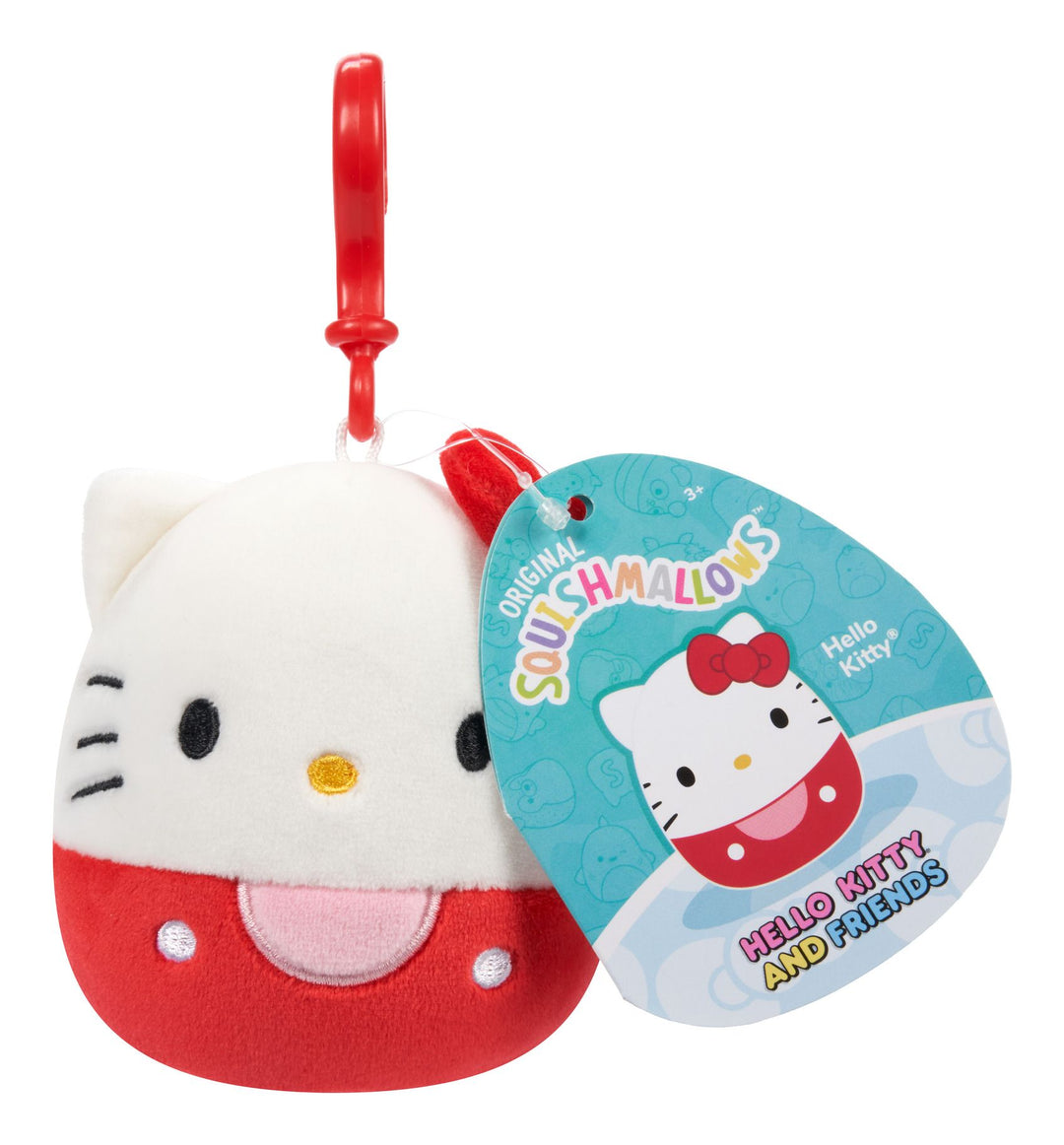 Squishmallows 3.5" Clip On Plush - Sanrio Hello Kitty