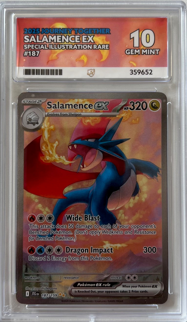 Pokemon Graded Card - Salamence ex 187.159 - Ace Gem Mint 10 (359652)