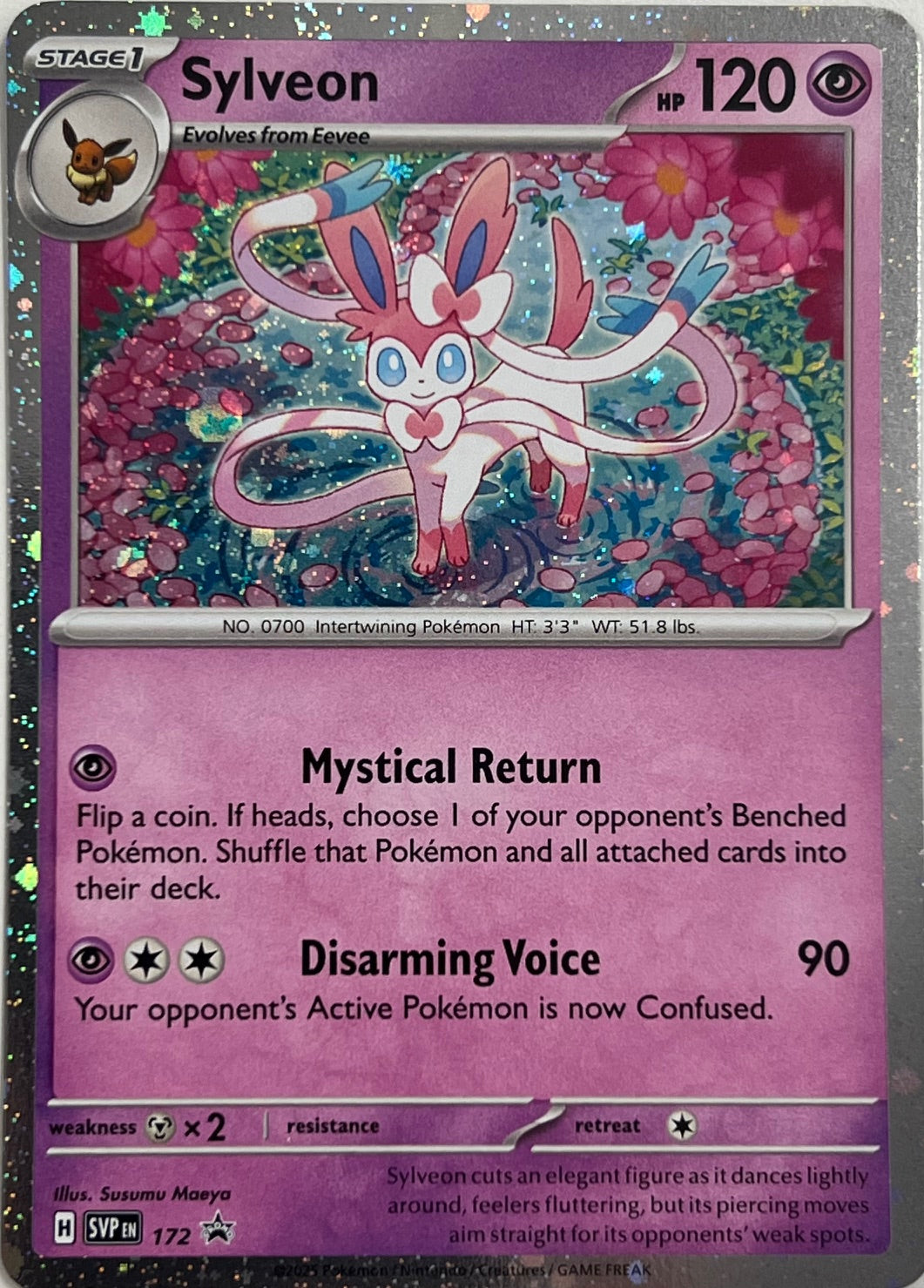 Pokemon Scarlet & Violet Promo Sylveon 172 Promo Holofoil Card