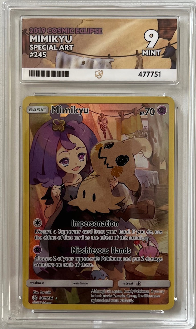 Pokemon Graded Card - Mimikyu 245/236 - Ace Mint 9 (477751)