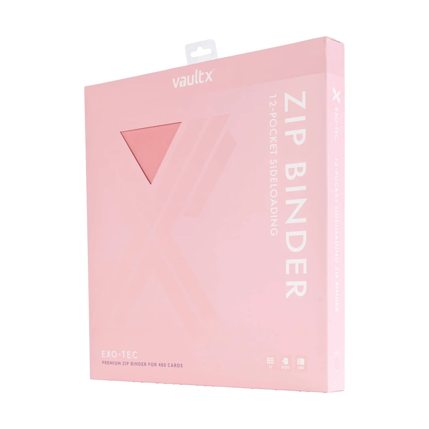 Vault X Exo-Tec Zip Binder 12-Pocket Just Pink