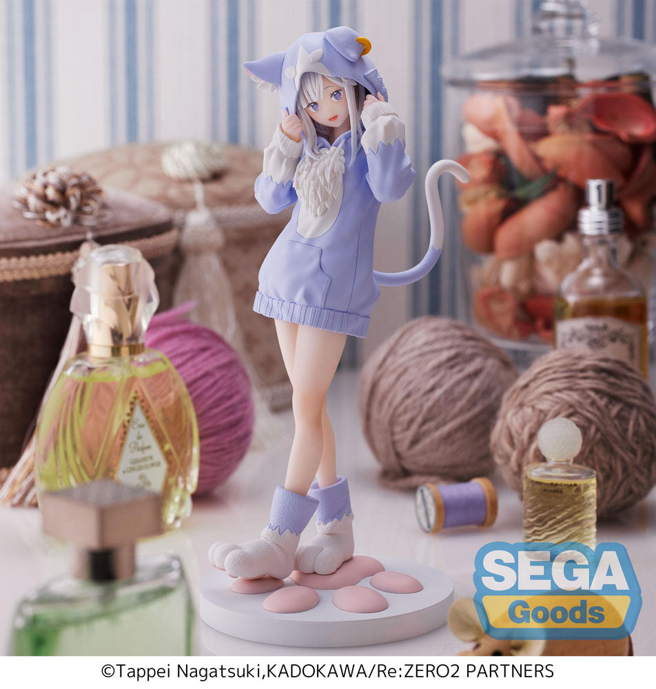 Sega Goods Re:Zero - Starting Life in Another World Luminasta PVC statue Emilia Mofumofu Pack 21 cm - stylecreep.com