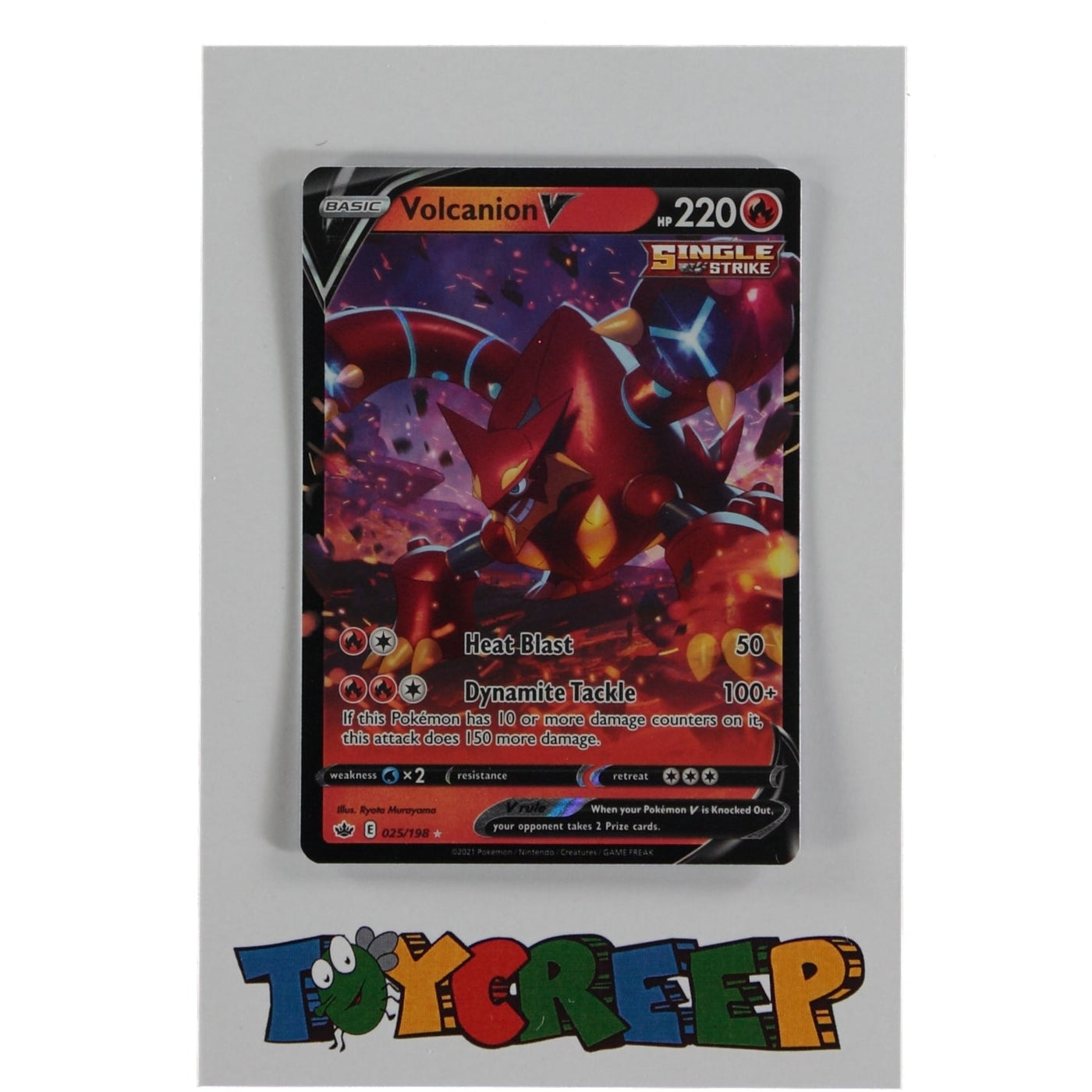 Pokemon TCG Chilling Reign 025/198 Volcanion V Card - stylecreep.com