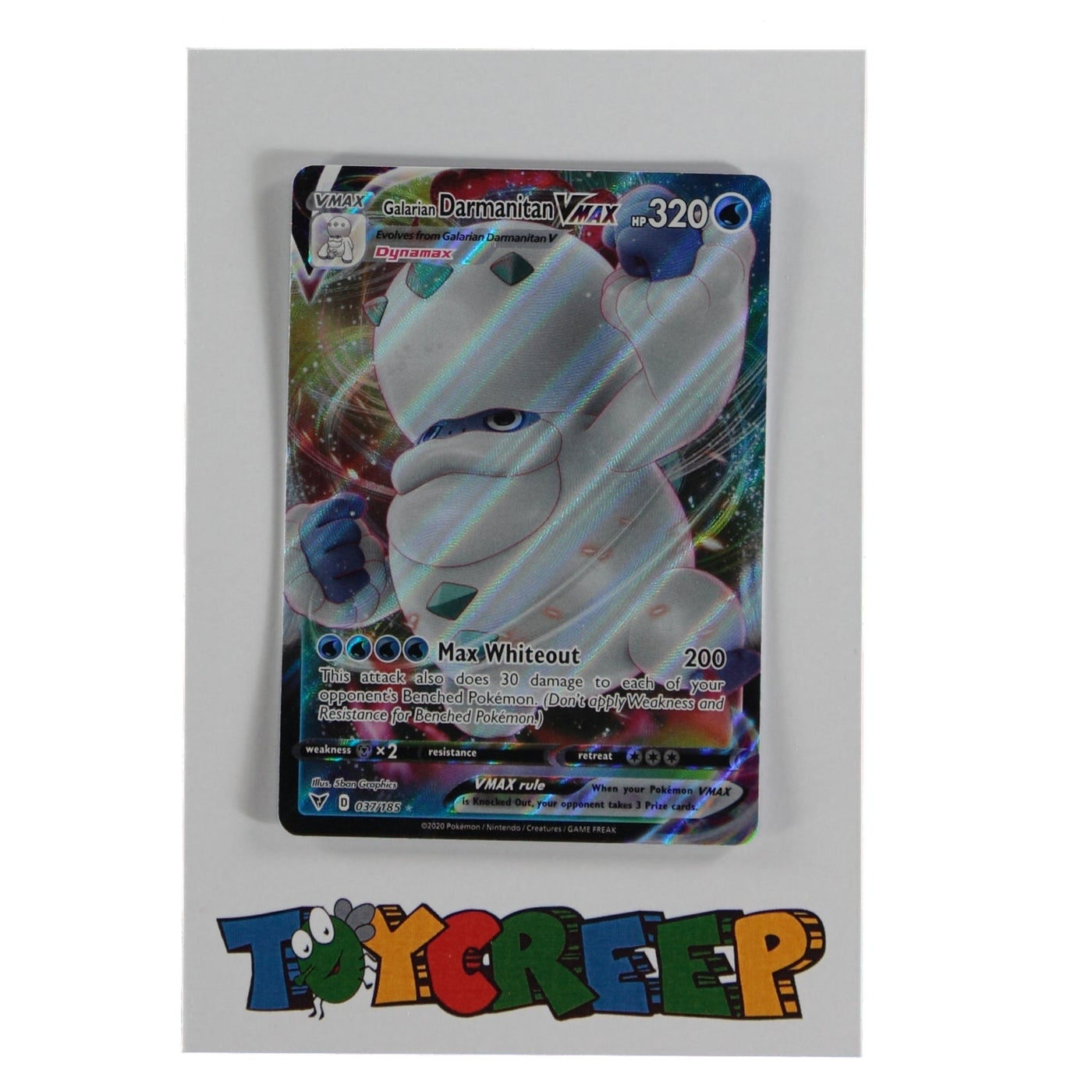 Pokemon TCG Vivid Voltage 037/185 Galarian Darmanitan VMAX Card - stylecreep.com