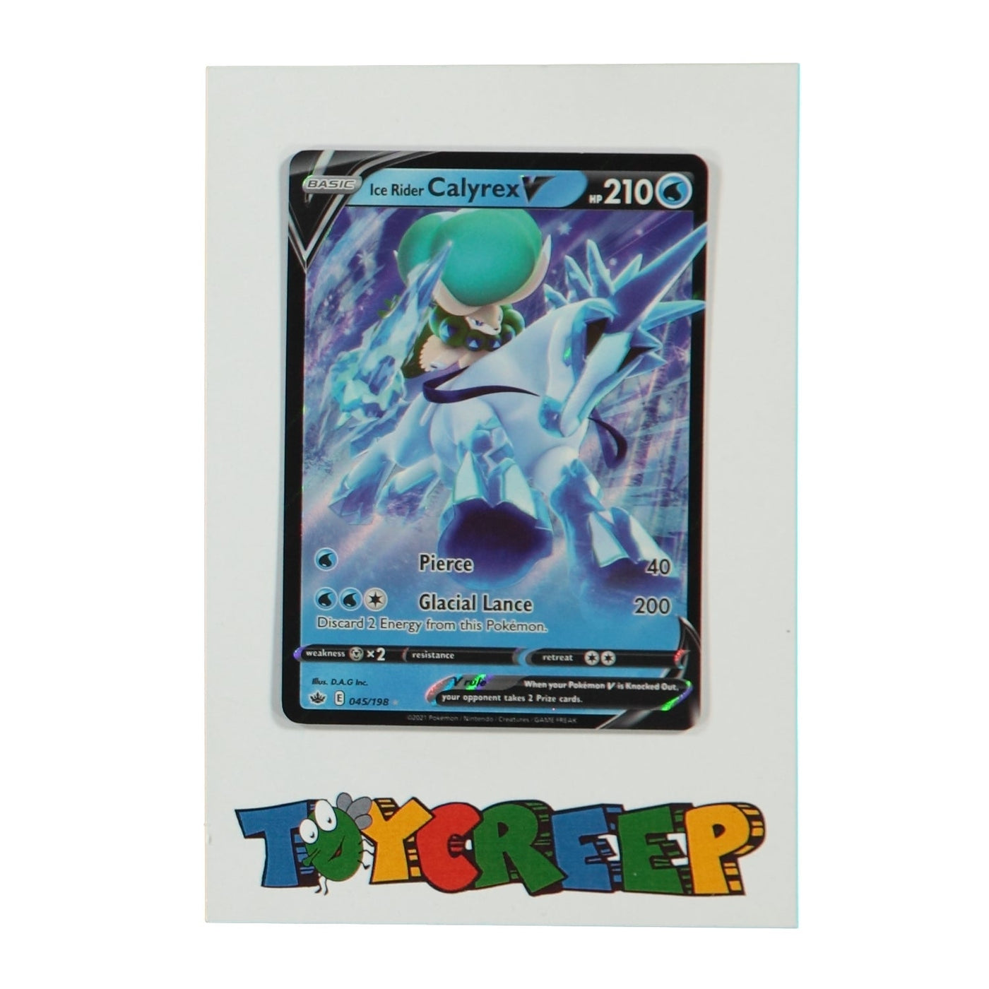Pokemon TCG Chilling Reign 045/198 Ice Rider Calyrex V Card - stylecreep.com