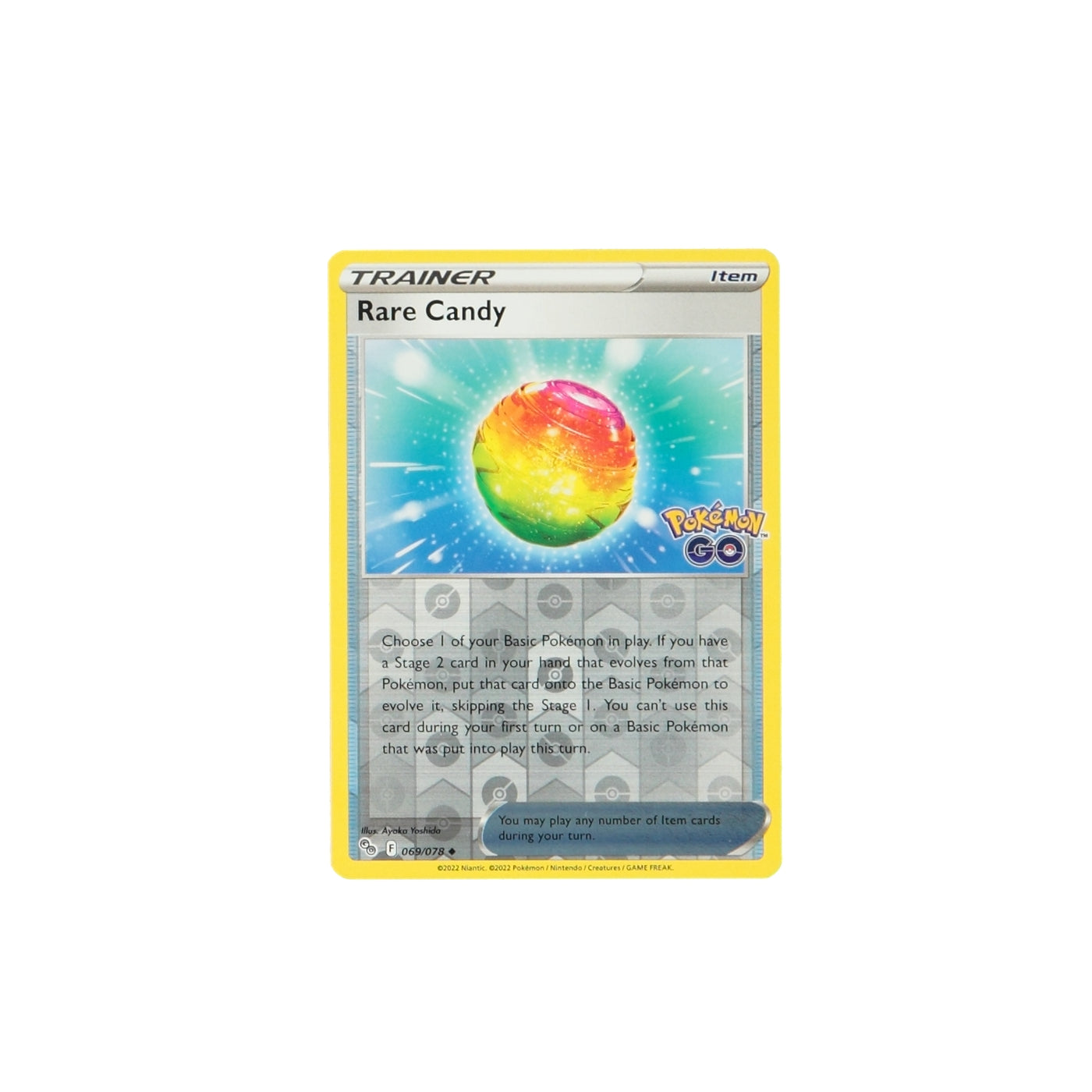 Pokemon TCG GO 069/078 Rare Candy Rev Holo Card - stylecreep.com