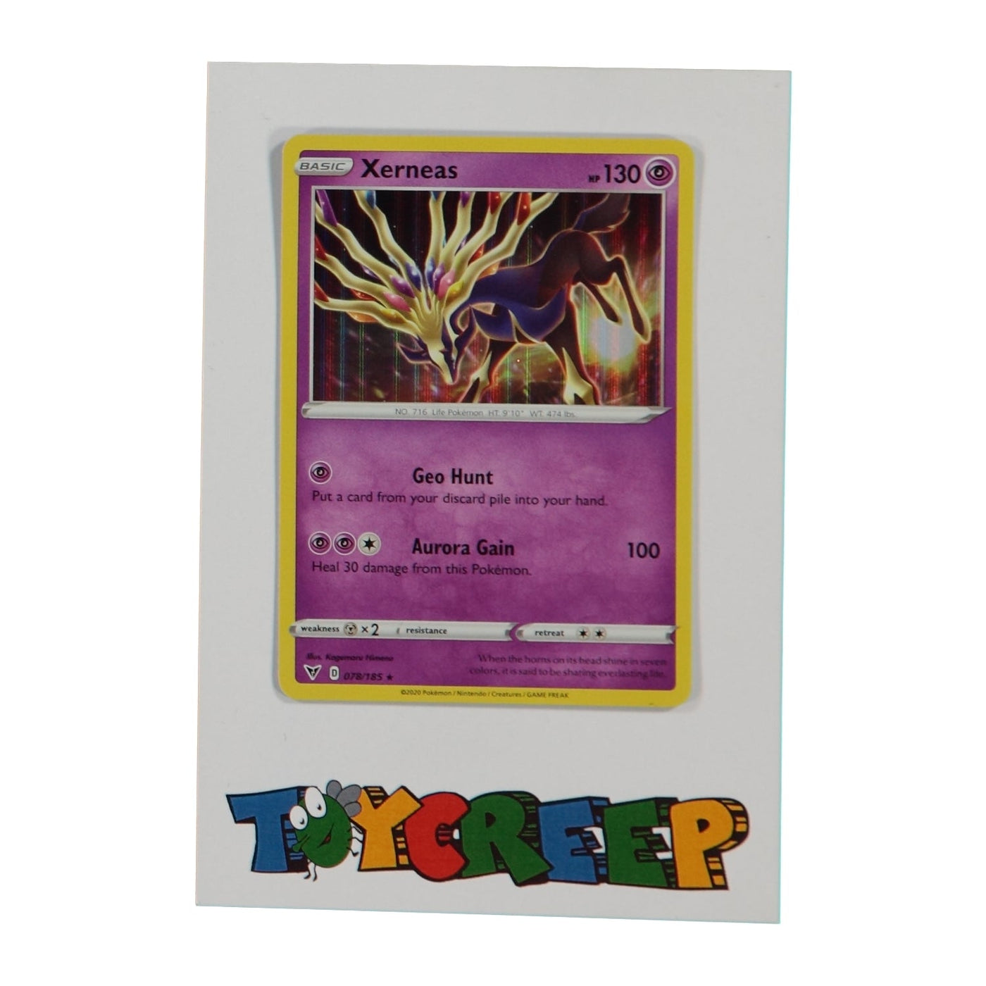 Pokemon TCG Vivid Voltage 078/185 Xerneas Holo Card - stylecreep.com
