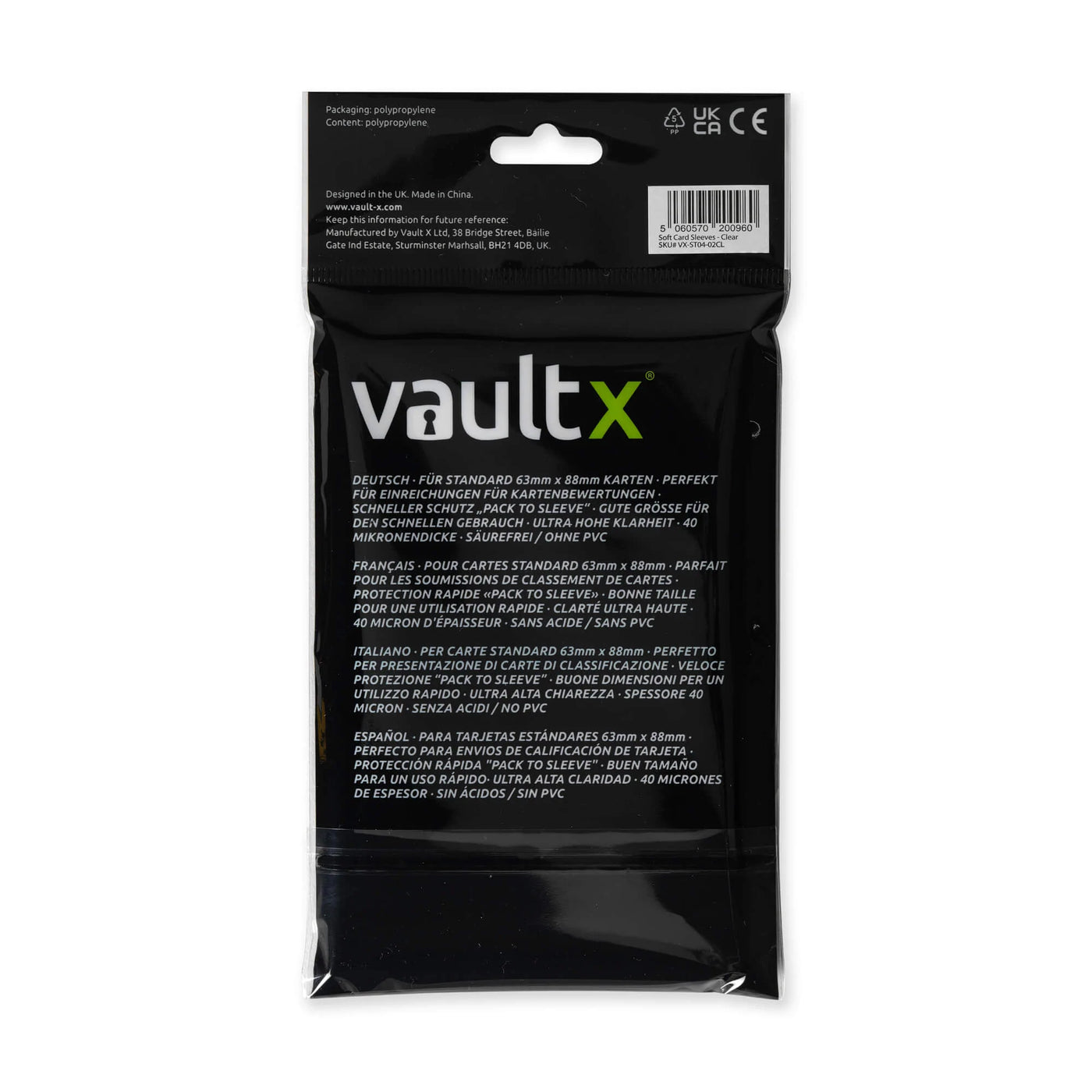 Vault X Soft Card Sleeves (200 PK) - stylecreep.com