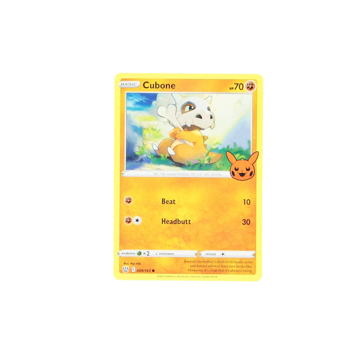 Pokemon TCG Trick Or Trade 069/163 Cubone Card - stylecreep.com