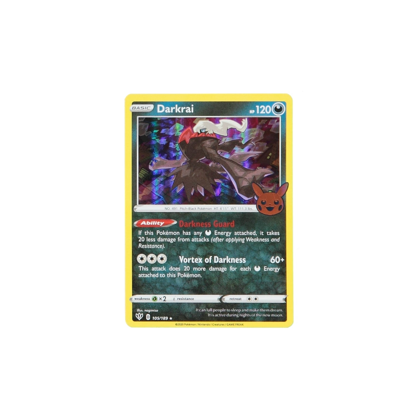 Pokemon TCG Trick Or Trade 105/189 Darkrai Holo Card - stylecreep.com