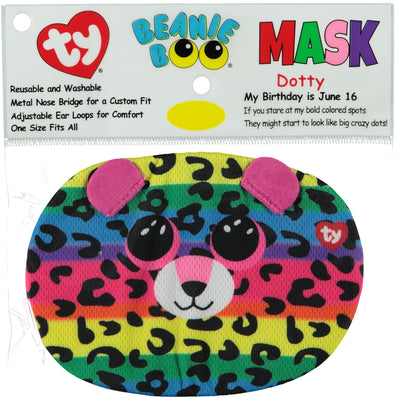 TY Beanie Boos Face Mask Dotty Leopard - stylecreep.com
