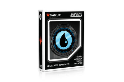 Pinfinity Magic The Gathering Blue Mana Crest Augmented Reality Pin Badge - stylecreep.com