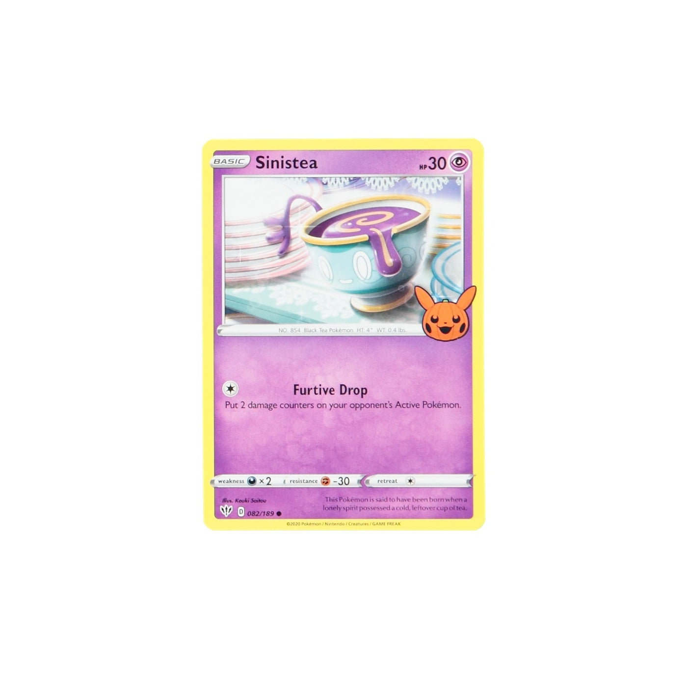 Pokemon TCG Trick Or Trade 082/189 Sinistea Card - stylecreep.com