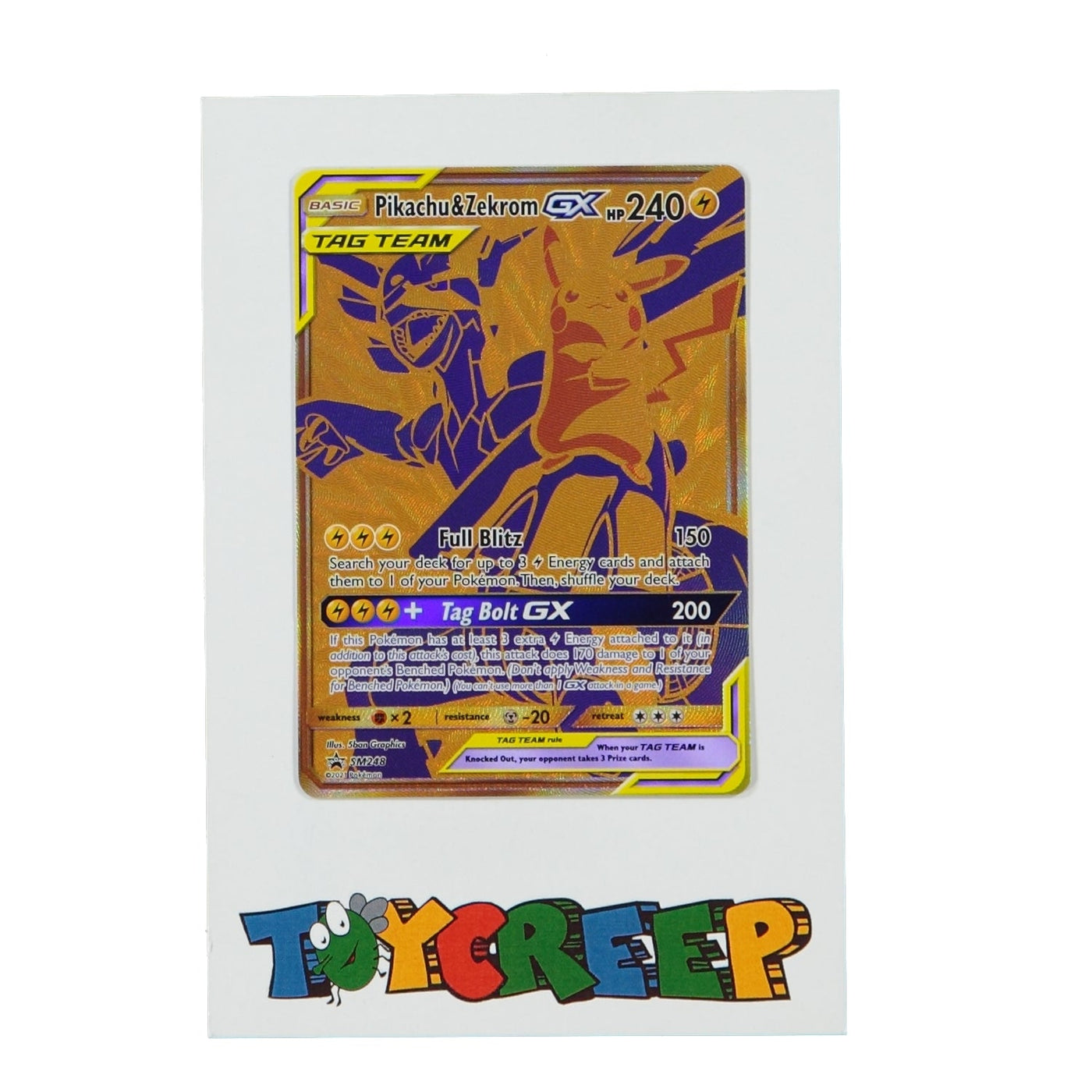 Pokemon TCG SM248 Pikachu & Zekrom Black Star Promo Card - stylecreep.com